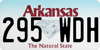 AR license plate 295WDH