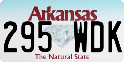 AR license plate 295WDK