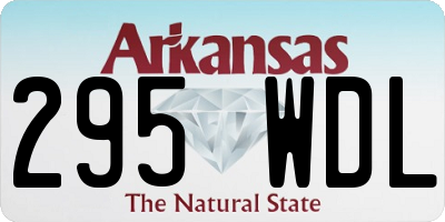 AR license plate 295WDL