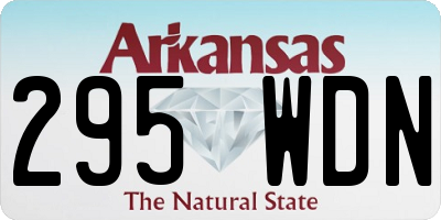 AR license plate 295WDN