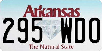 AR license plate 295WDO