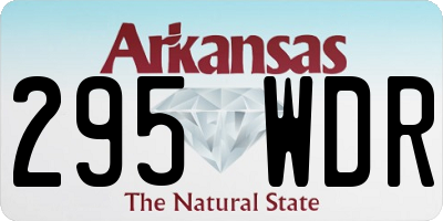 AR license plate 295WDR