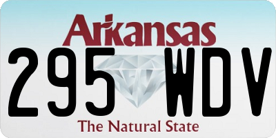 AR license plate 295WDV