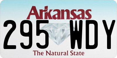 AR license plate 295WDY