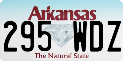 AR license plate 295WDZ