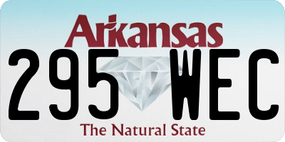 AR license plate 295WEC
