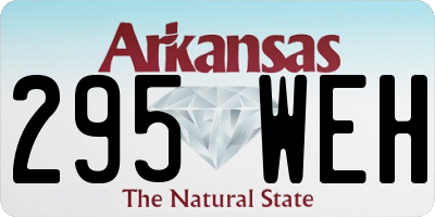 AR license plate 295WEH