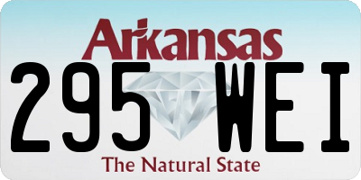 AR license plate 295WEI