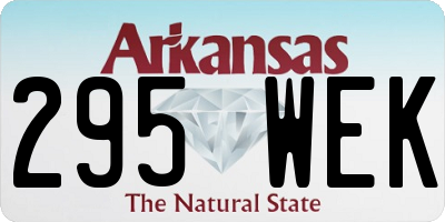 AR license plate 295WEK