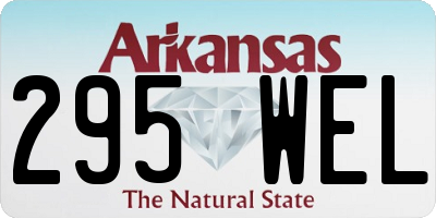 AR license plate 295WEL