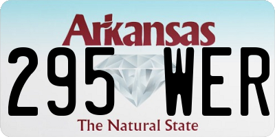 AR license plate 295WER