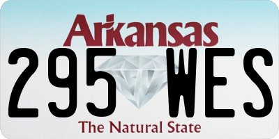 AR license plate 295WES