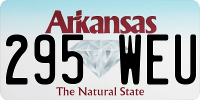 AR license plate 295WEU