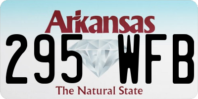 AR license plate 295WFB