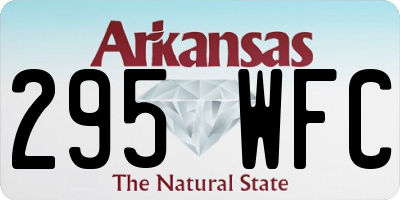 AR license plate 295WFC
