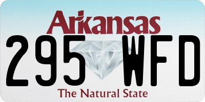 AR license plate 295WFD