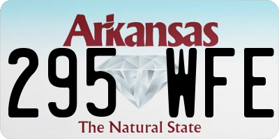AR license plate 295WFE