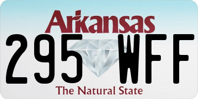 AR license plate 295WFF