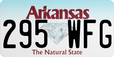 AR license plate 295WFG