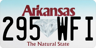 AR license plate 295WFI
