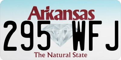 AR license plate 295WFJ