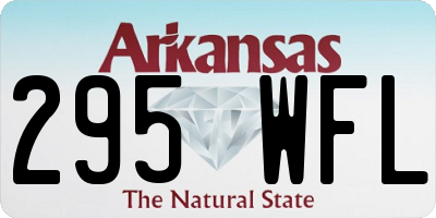 AR license plate 295WFL