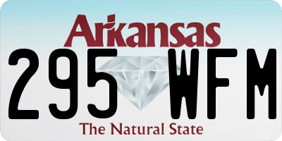 AR license plate 295WFM