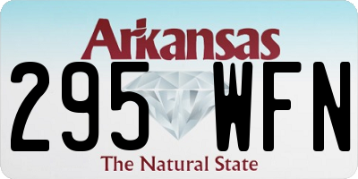 AR license plate 295WFN