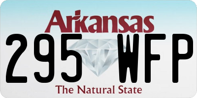 AR license plate 295WFP