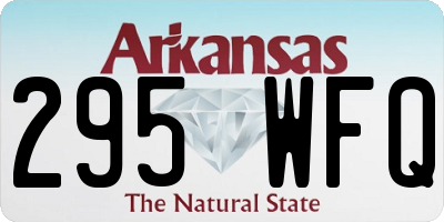 AR license plate 295WFQ
