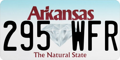 AR license plate 295WFR