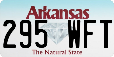 AR license plate 295WFT