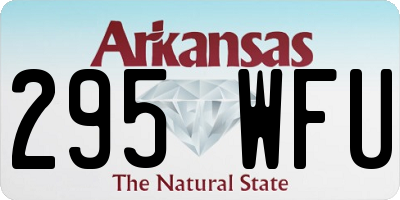 AR license plate 295WFU