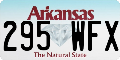 AR license plate 295WFX