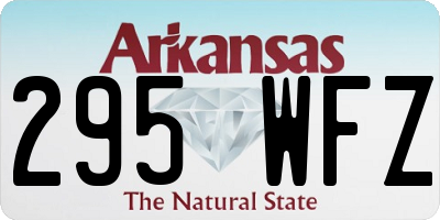 AR license plate 295WFZ