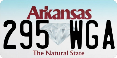 AR license plate 295WGA
