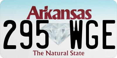AR license plate 295WGE