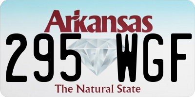 AR license plate 295WGF