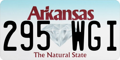AR license plate 295WGI