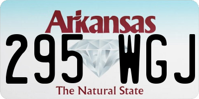 AR license plate 295WGJ