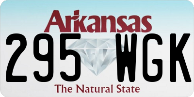 AR license plate 295WGK