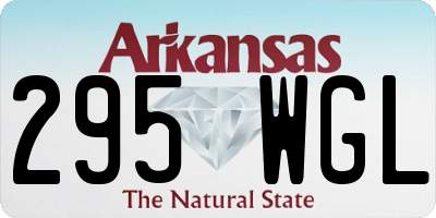 AR license plate 295WGL