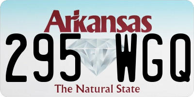 AR license plate 295WGQ