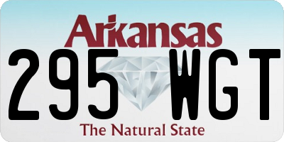 AR license plate 295WGT
