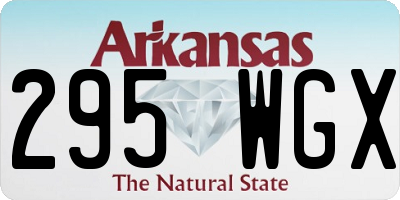 AR license plate 295WGX