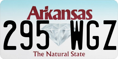 AR license plate 295WGZ
