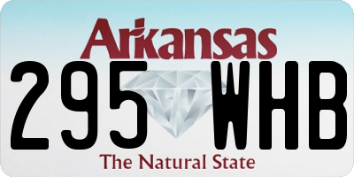 AR license plate 295WHB
