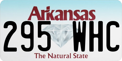 AR license plate 295WHC