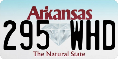AR license plate 295WHD