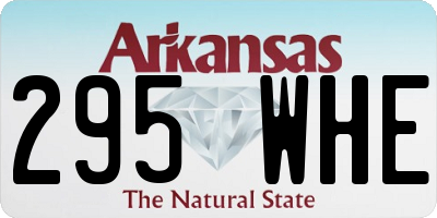 AR license plate 295WHE